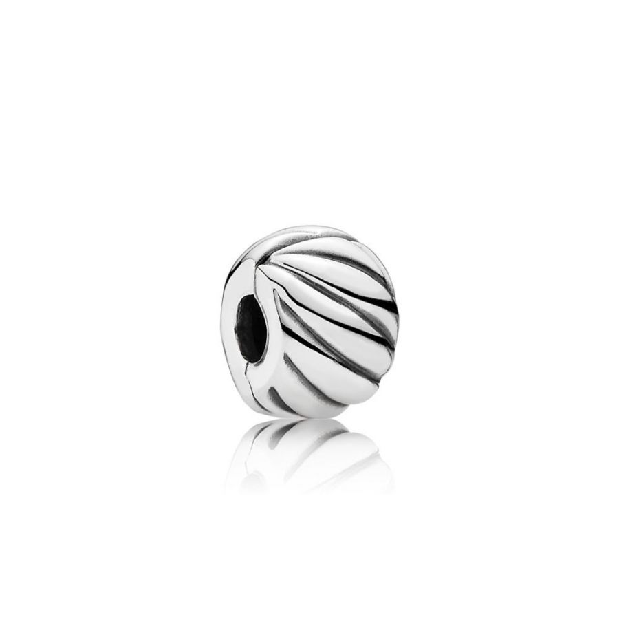 Pandora Polished Feathered Clip Charm