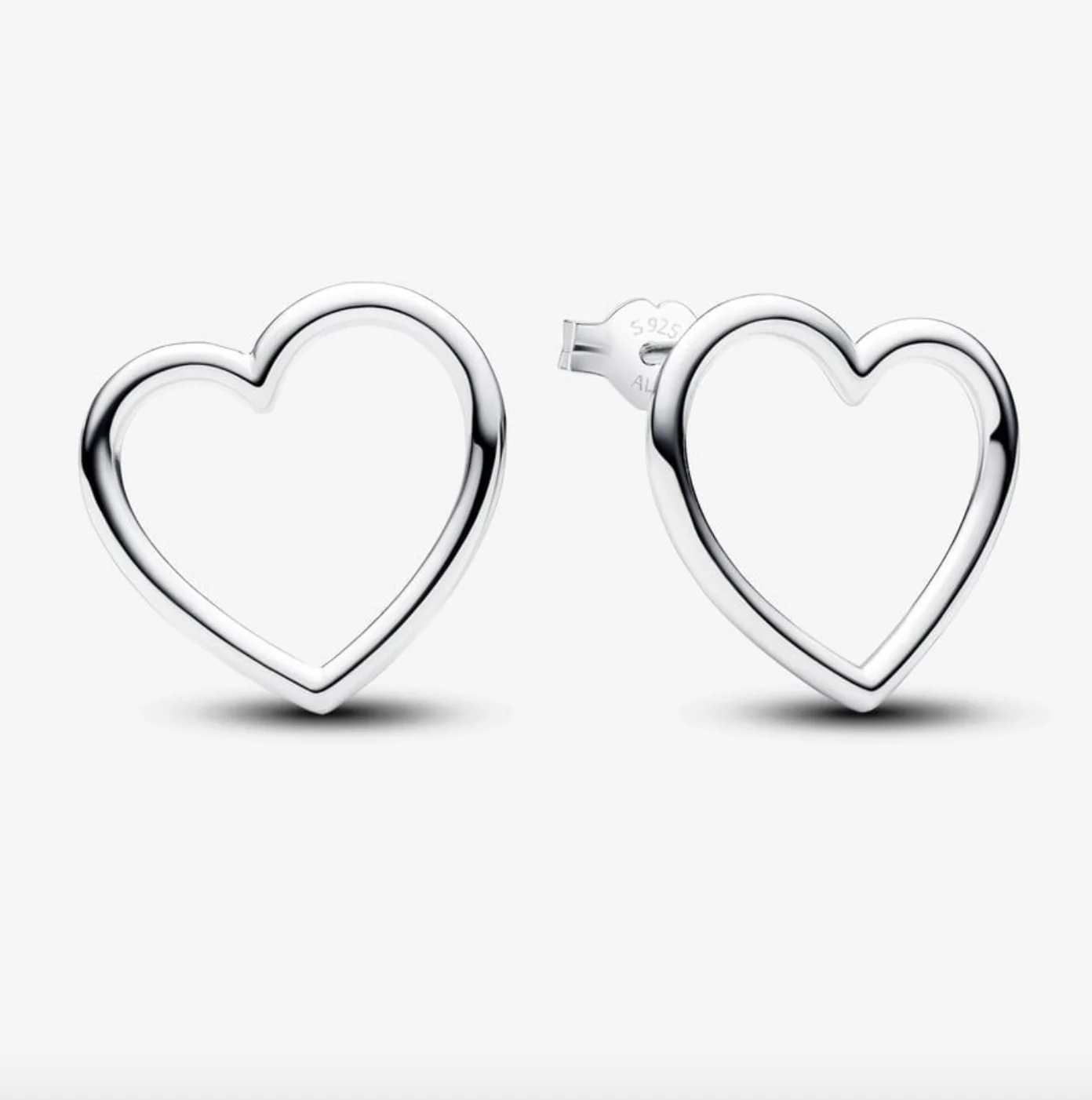 Pandora Front-Facing Heart Stud Earrings