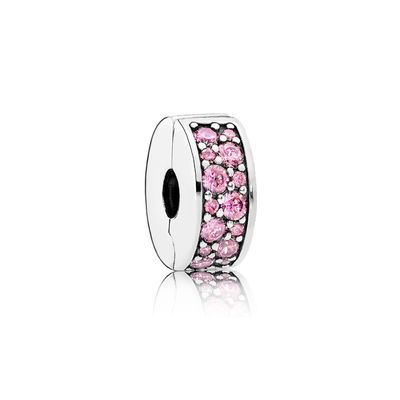 Pandora Pink Pavé Clip Charm