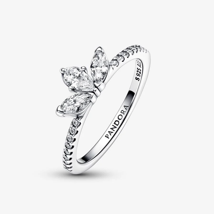 Pandora Sparkling Herbarium Cluster Ring