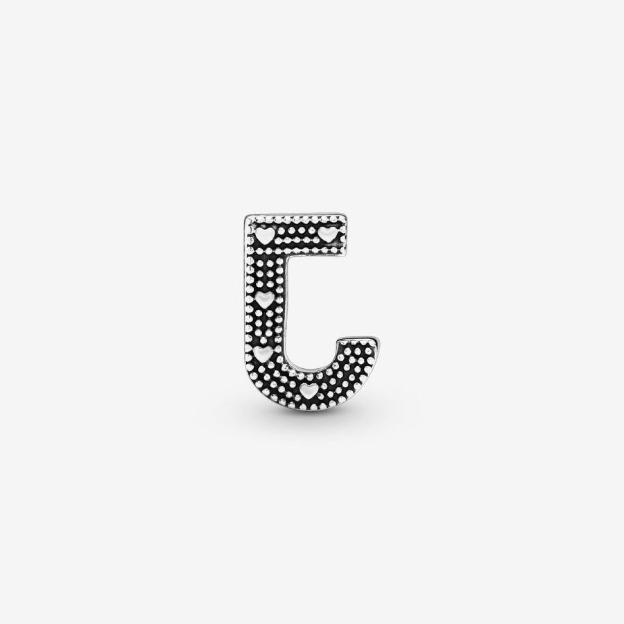 Pandora Letter J Alphabet Charm - Image 4