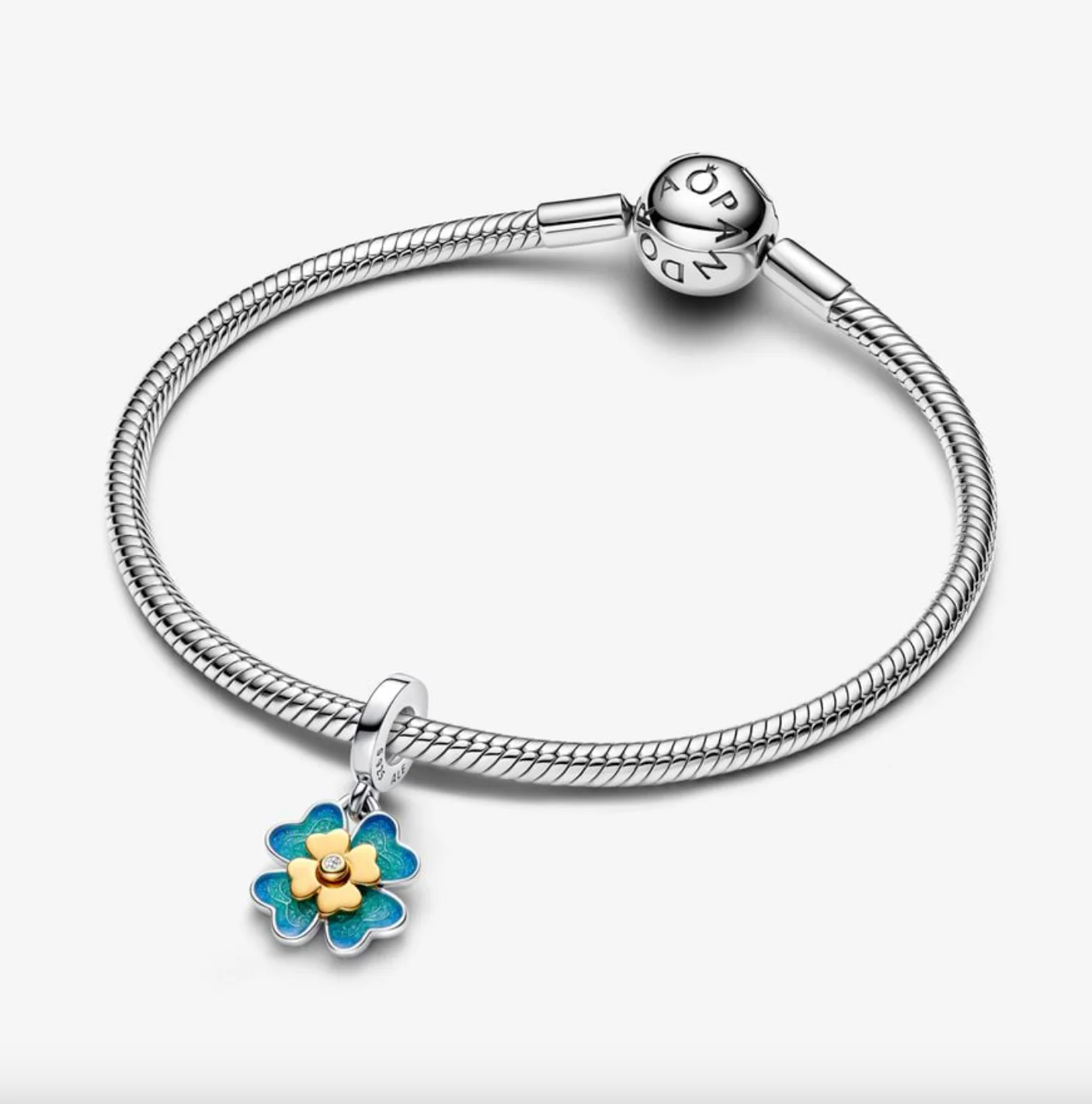 Pandora 2025 Four Leaf Clover Lab-Grown Diamond Dangle Charm - Image 3