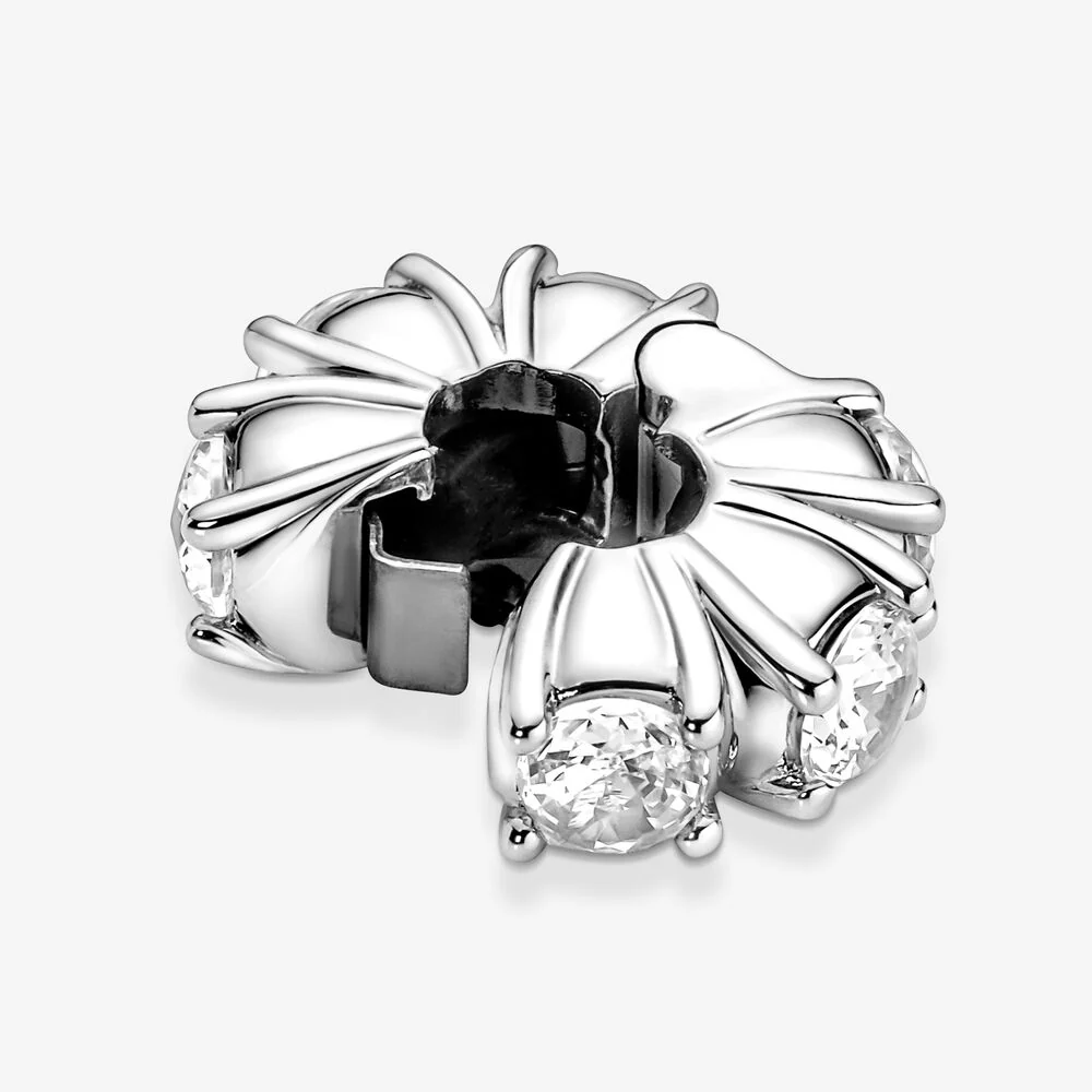 Pandora Long Pronged Sparkling Clip Charm - Image 4