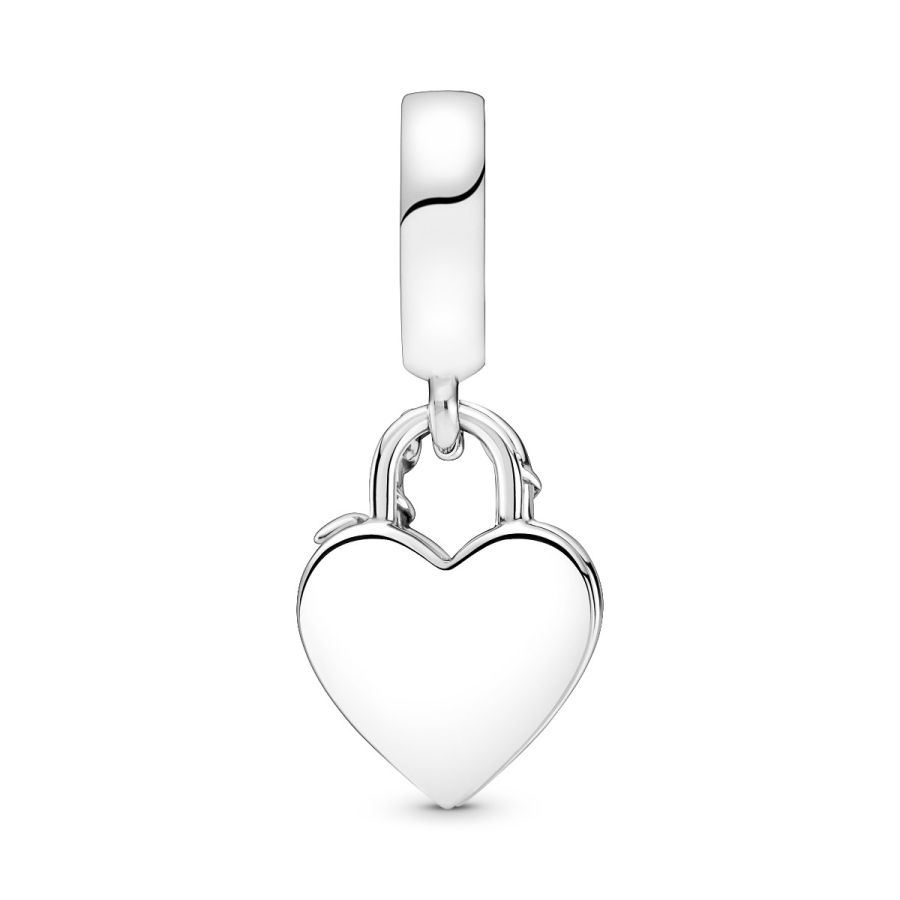 Pandora Rose Heart Padlock Dangle Charm - Image 4
