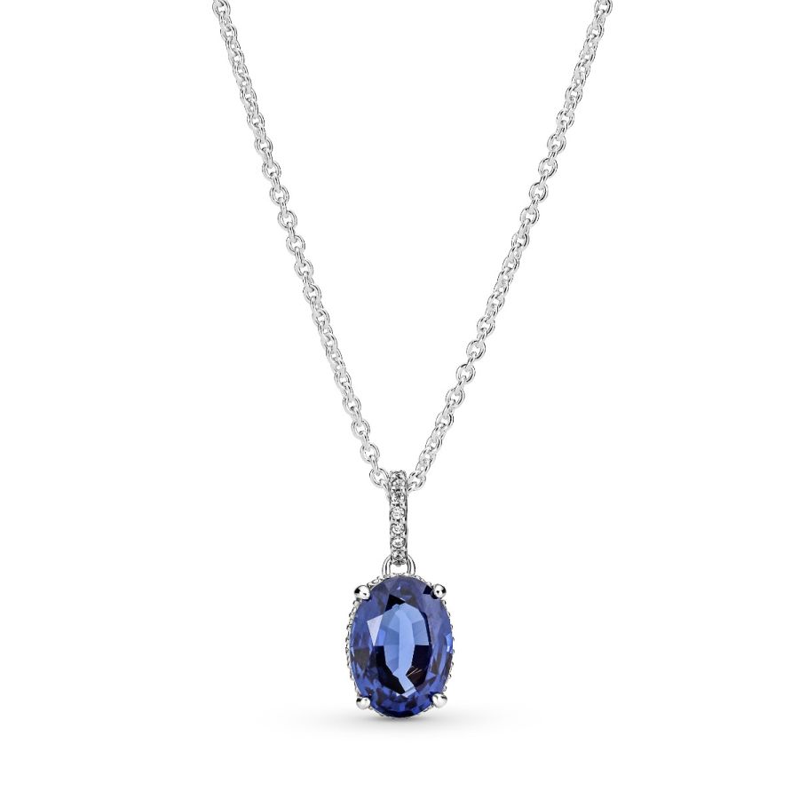 Pandora Sparkling Statement Halo Pendant Necklace
