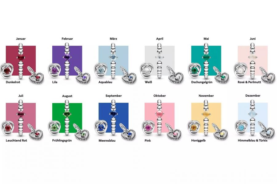 Pandora March Sea Aqua Blue Eternity Circle Charm - Image 3