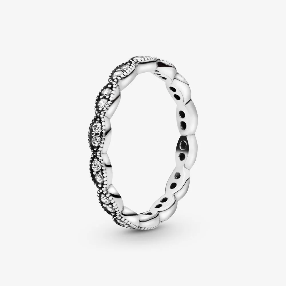 Pandora Sparkling Leaves Ring