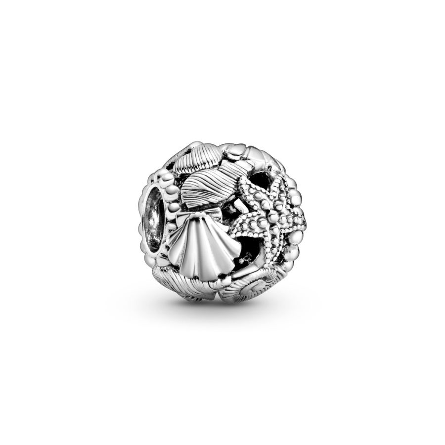 Pandora Openwork Starfish, Shells & Hearts Charm