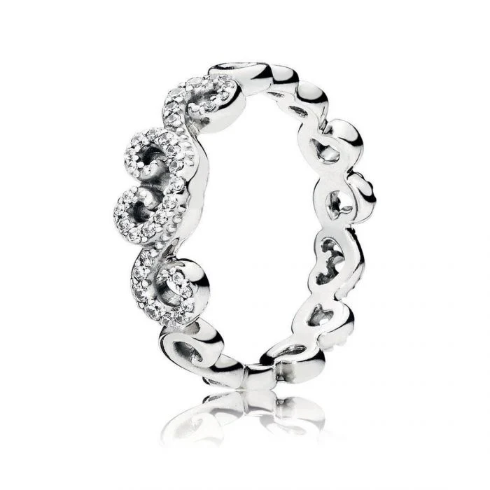 Pandora Heart Swirls Ring