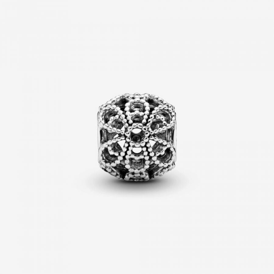 Pandora Openwork roses silver charm - Image 3