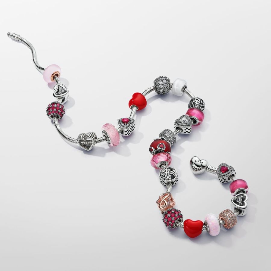 Pandora Heart Clasp Snake Chain Necklace - Image 5