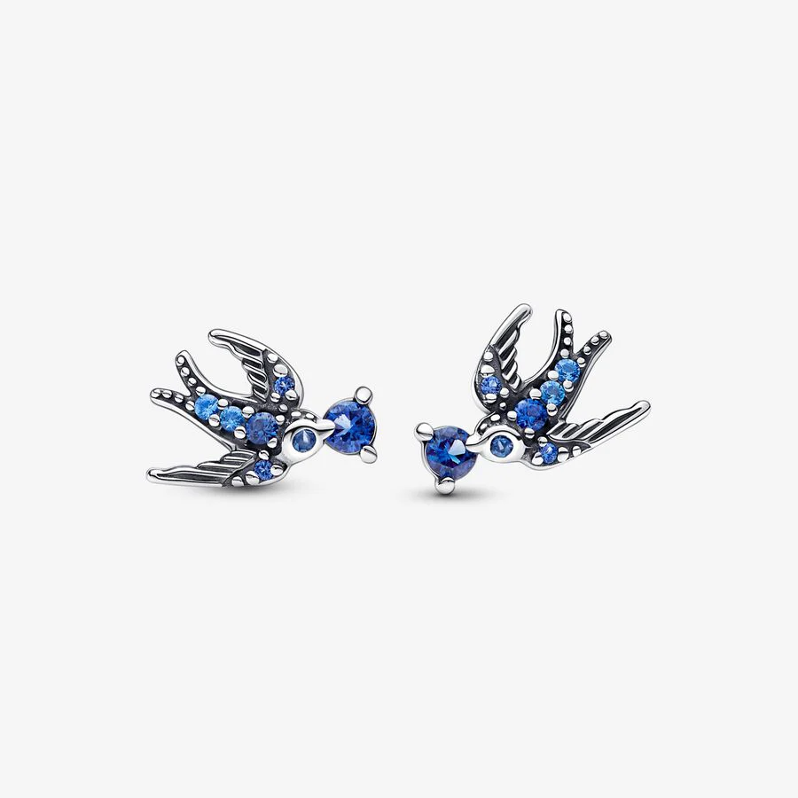 Pandora Sparkling Swallow Stud Earrings