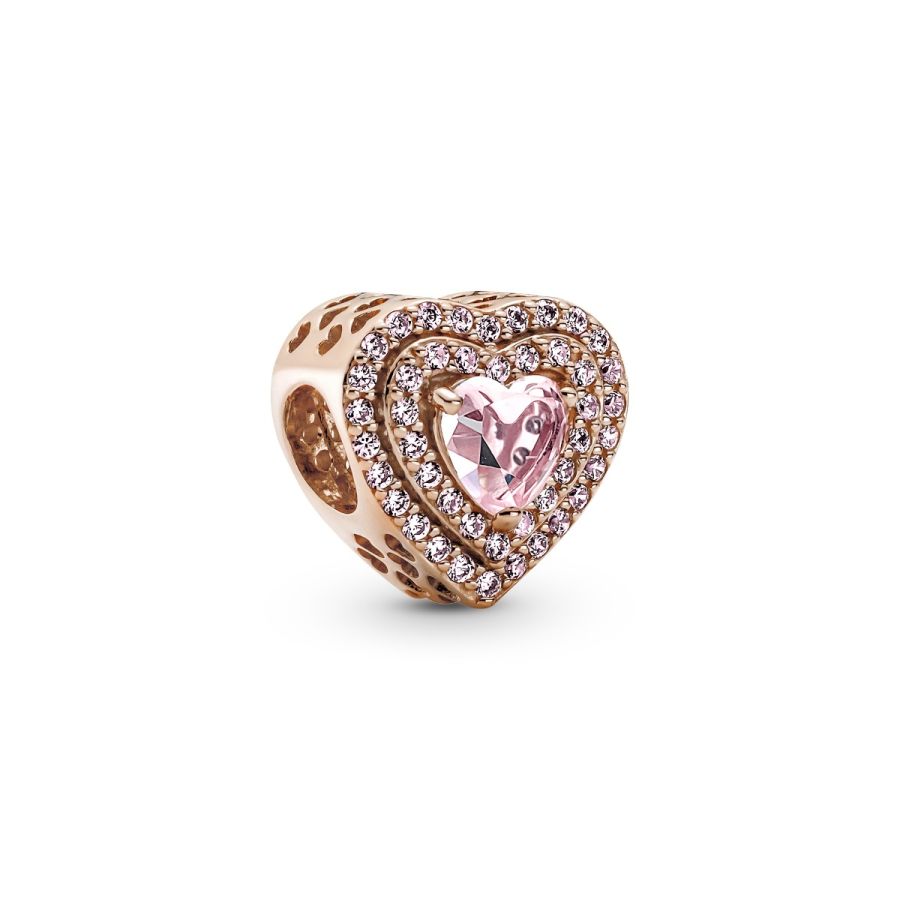 Pandora Sparkling Levelled Heart Charm