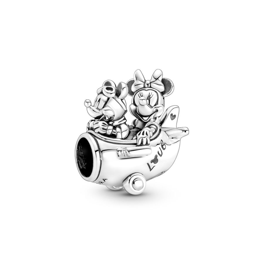 Pandora Mickey Mouse & Minnie Mouse Airplane Charm