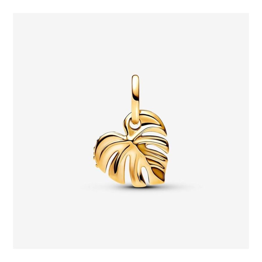 Pandora Sparkling Monstera Leaf Dangle Charm - Image 3