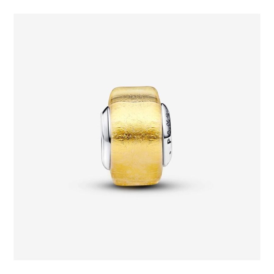 Pandora Golden Mini Murano Glass Charm - Image 4