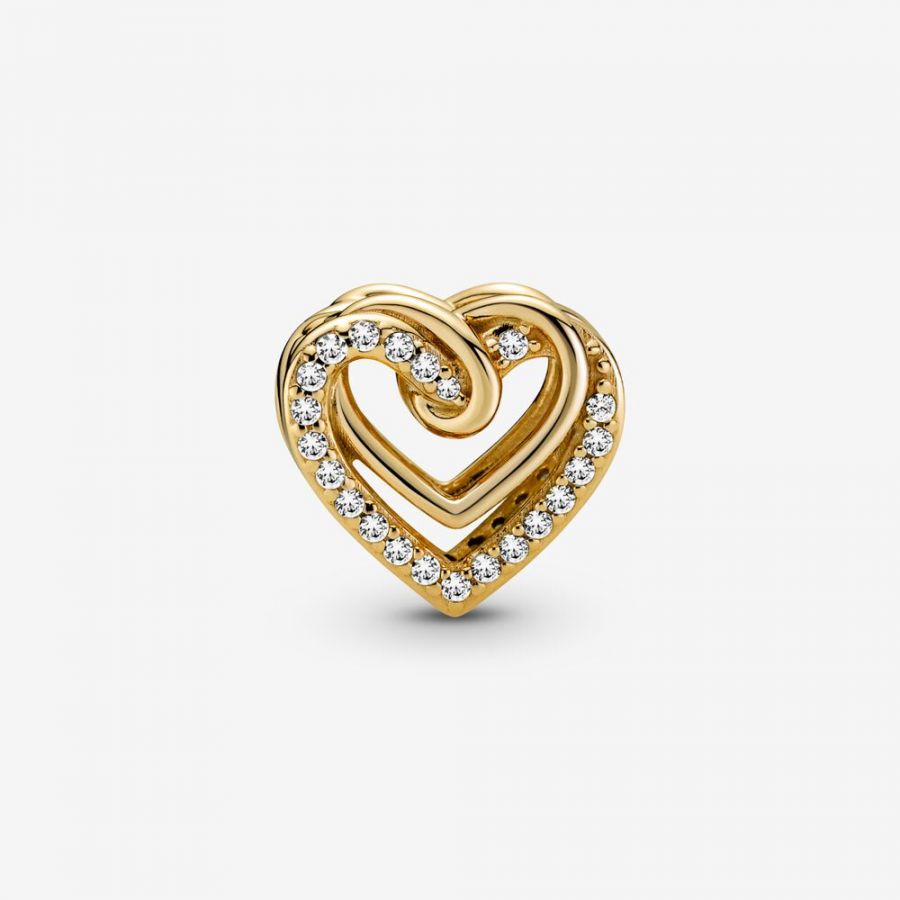 Pandora Sparkling Entwined Hearts Charm - Image 5