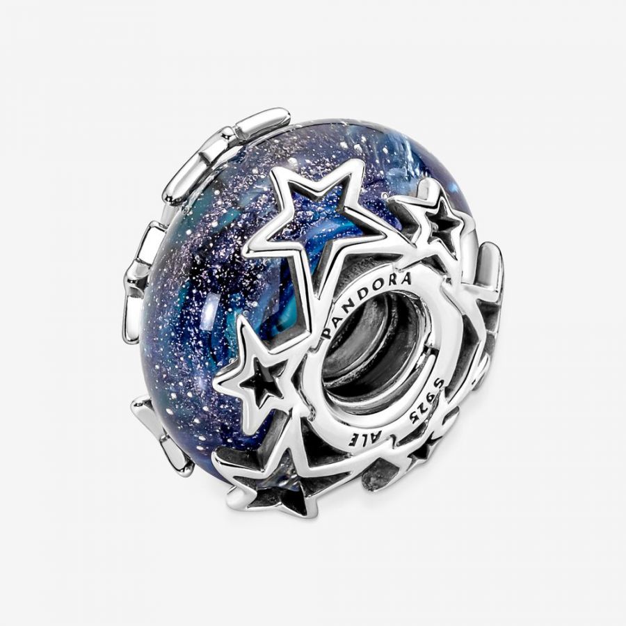 Pandora Galaxy Blue & Star Murano Charm - Image 5