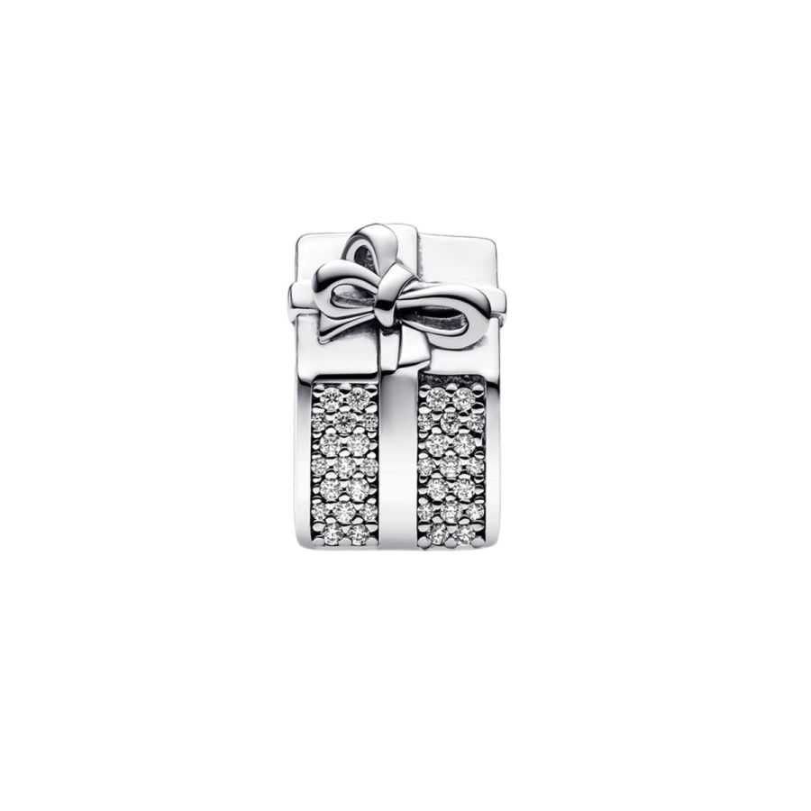 Pandora Sparkling Gift Box Charm - Image 4
