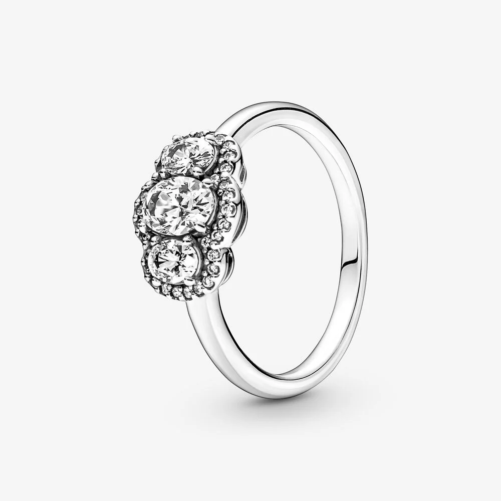 Pandora Three Stone Vintage Ring | Silver