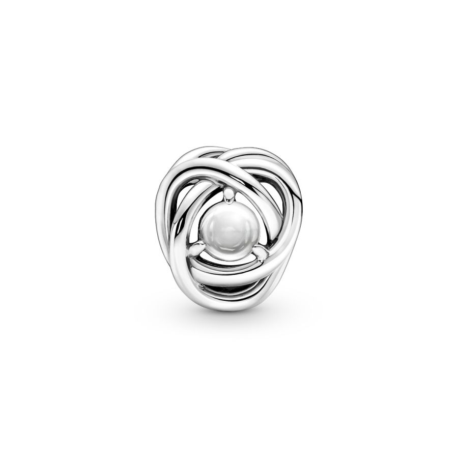Pandora April Clear Eternity Circle Charm - Image 6