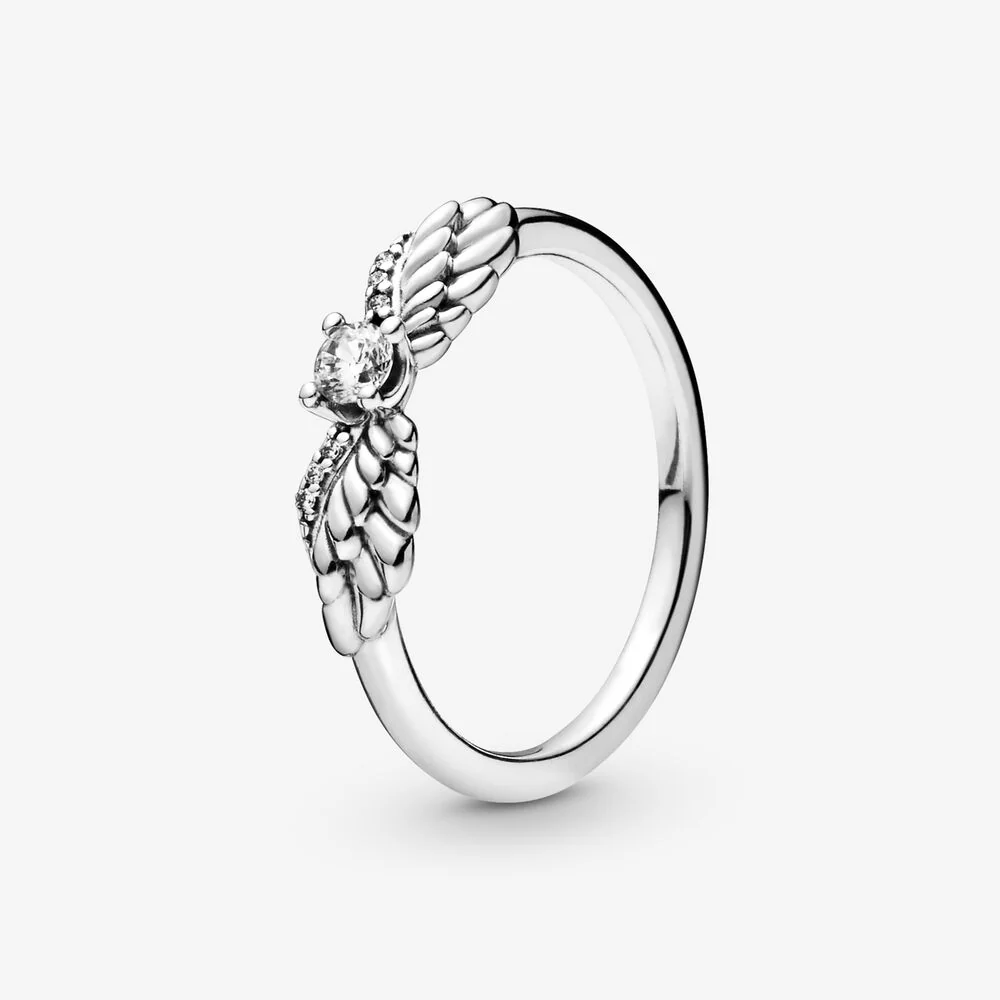 Pandora Sparkling Angel Wing Ring