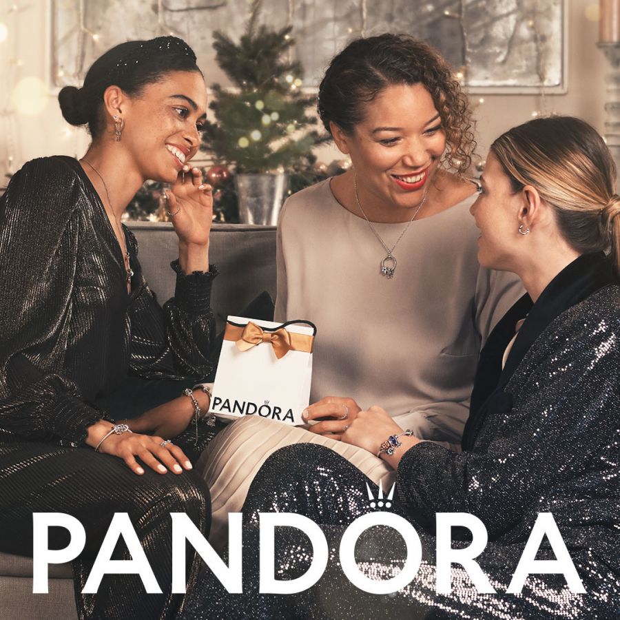 Pandora Double Band Pavé Hoop Earrings - Image 6